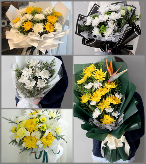 湖北孝感市云梦县胡金店镇潘榨村白事花束代送